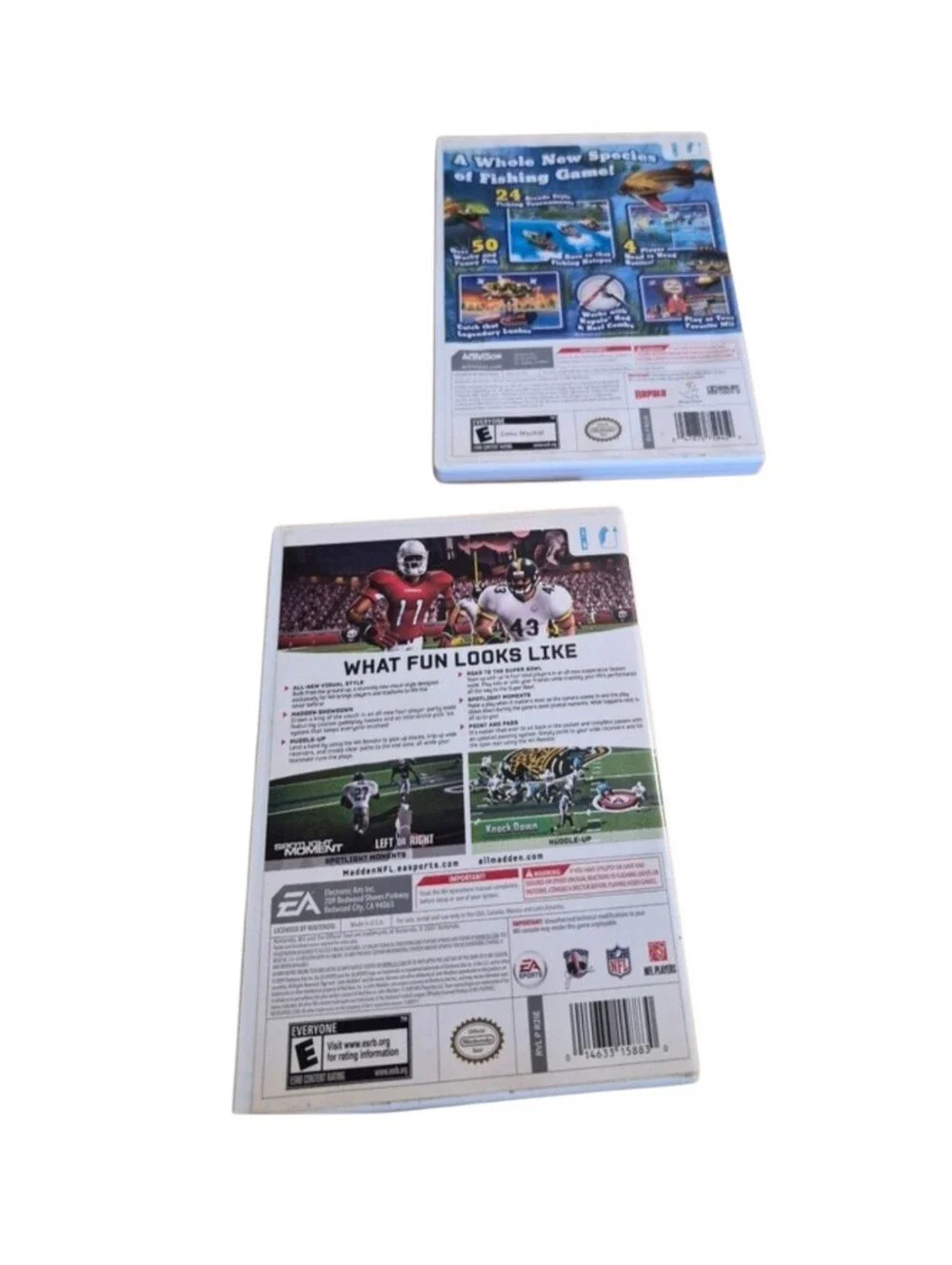 Wii Madden NFL 10 Rapala We Fish Like New Condition Booklets Included